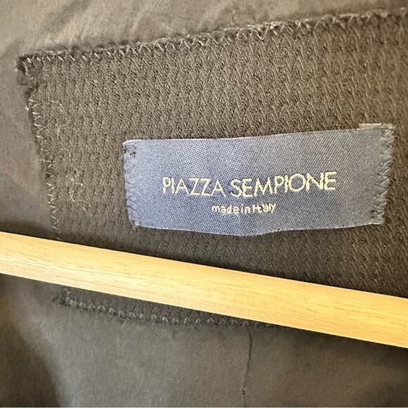 Piazza Sempione Long Black Italian Blazer Size IT 42 - Picture 2 of 8